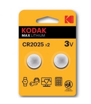 Blister kodak pila boton / litio ultra cr 2025/ pack 2 uds - Imagen 1