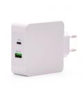 TOOQ CARGADOR DE PARED 1 x USB-C POWER DELIVERY + 1 x USB -A QUICK CHARGE 3.0. BLANCO - Imagen 5