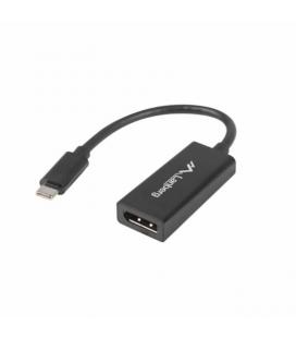 Adaptador lanberg ad-uc-dp-01 - conectores usb tipo-c macho a displayport hembra - 15cm - color negro