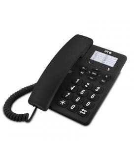 Teléfono de sobremesa spc original negro - 3 niveles de volumen - opción mute - 3 memorias directas - 10 memorias indirectas -