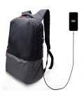 EWENT Notebook Backpack- 17.3 inch black, with USB charging Port - Imagen 5