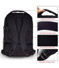 EWENT Notebook Backpack- 17.3 inch black, with USB charging Port - Imagen 7