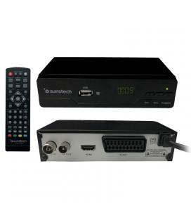 Receptor tdt sobremesa sunstech dtb210hd2 - dvb-t2 - autobusqueda canales - usb grabador - hdmi - scart - mando a distancia