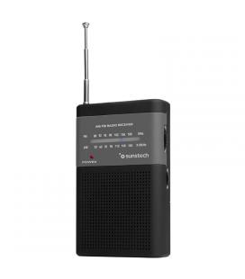 Radio portátil analógica sunstech rps42blisbk blister - am/fm - altavoz frontal - conexión para auriculares - antena