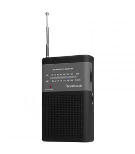 Radio portátil analógica sunstech rps42blisbk blister - am/fm - altavoz frontal - conexión para auriculares - antena - Imagen 1