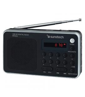 Radio portátil sunstech rpds32bl silver - am/fm - 70 presintonias - altavoz 1.4w rms - sd/usb/aux-in - conexión auriculares - - 