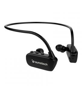 Reproductor mp3 sunstech argoshybrid black 8gb - bluetooth 4.2 - waterproof sumergible hasta 3 metros - bat 200mah - diseño