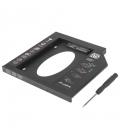 Adaptador para portátil lanberg if-sata-10 - para sustituir dvd slim por hd/ssd de 2.5'/6.35cm 7mm - incluye destornillador y - 