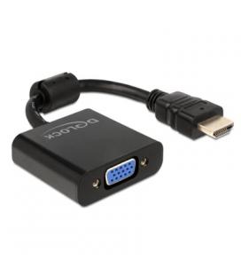 DELOCK Adaptador HDMI-A Macho a VGA Negro - Imagen 1