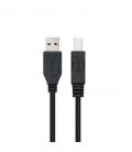 CABLE USB(A) 3.0 A USB(B) 3.0 NANOCABLE 2M NEGRO - Imagen 2