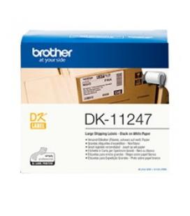 Etiquetas papel precortada brother dk11247 103 x 164 mm 180e ql1050/ ql1100 - Imagen 1