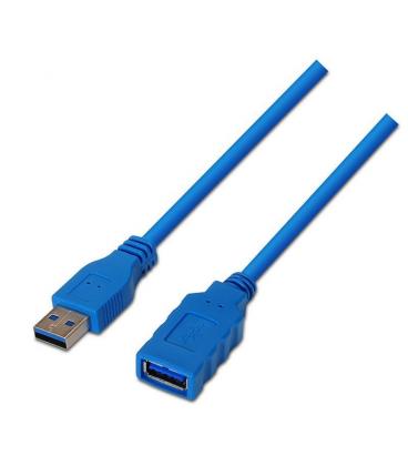 Cable alargador usb 3.0 aisens a105-0045 - tipo a macho-tipo a hembra - 1m - azul - Imagen 1