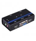 Kvm aisens a111-0064 - 2 ordenadores con un solo teclado / ratón / monitor / altavoces - vga - usb - jack 3.5 - Imagen 1