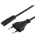 Gembird Cable Alimentación Euro 2pin C7 1.8M Negro - Imagen 1