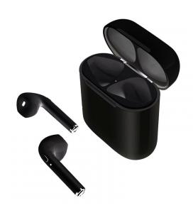 Auriculares bluetooth muvit airpods negros - bt4.2+edr - batería auricular 55mah - estuche de carga 600mah - func. manos libres 