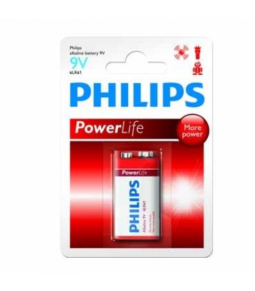 Philips Pila alcalina 9V 6LR61 - Imagen 1