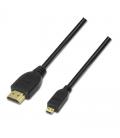 Cable micro hdmi aisens a119-0116 - conectores a-macho/d-macho - alta velocidad con ethernet - full hd / uhd / 3d - 0.8m - Image