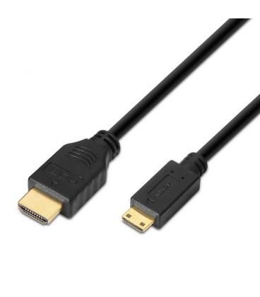 Cable mini hdmi aisens a119-0114 - conectores a-macho/c-macho - alta velocidad con ethernet - full hd / uhd / 3d - 1.8m - Imagen