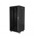 Armario rack lanberg ff01-6627-12b negro - 19'/48.26cm - 27u - ip20 - 600x600x1388mm - hasta 800kg de carga - accesorios - Imag