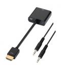 Nanocable CONVERSOR HDMI A SVGA+AUDIO, HDMI/M-SVGA/H+3.5/H, NEGRO, 10 CM+1.0 M - Imagen 6