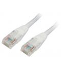 Nanocable CABLE RED LATIGUILLO RJ45 CAT.6 UTP AWG24, BLANCO, 1.0 M - Imagen 1