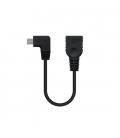 CABLE ACODADO OTG USB(A) 2.0 A MICRO USB(B) 0.15M - Imagen 9