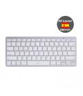 Ewent Teclado Bluetooth iOS/Android/Win Slim Plata - Imagen 1