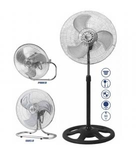 Ventilador 3 en 1 orbegozo pws 0547 - montaje sobremesa / pie / pared - 90w - aspas 45cm - 3 velocidades - Imagen 1