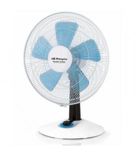 Ventilador de sobremesa orbegozo tf 0138 - 45w - 5 aspas - ø35cm - 4 velocidades - modos silent/turbo - oscilación y regulable -