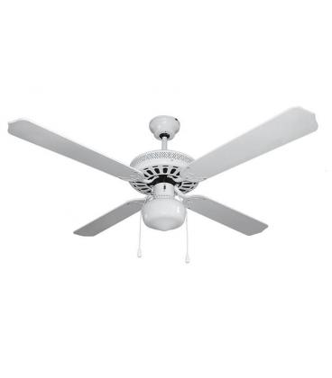 Ventilador de techo con luz orbegozo cl 08132 b - 60w - 4 palas reversibles - 3 velocidades - para bombillas e27 (no incluidas) 