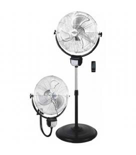 Ventilador 2 en 1 orbegozo pws 3050 - montaje pie / pared - 120w - aspas 50cm - 3 velocidades - cabezal inclinable 100º - mando 
