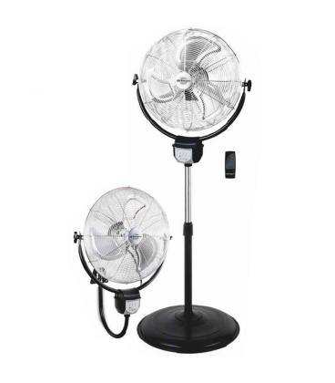 Ventilador 2 en 1 orbegozo pws 3050 - montaje pie / pared - 120w - aspas 50cm - 3 velocidades - cabezal inclinable 100º - mando 