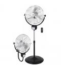 Ventilador 2 en 1 orbegozo pws 3050 - montaje pie / pared - 120w - aspas 50cm - 3 velocidades - cabezal inclinable 100º - mando 