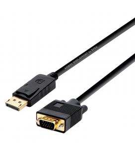 Cable displayport a vga aisens a125-0365 - displayport/macho - vga/macho - 2m - negro - Imagen 1