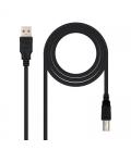 CABLE USB 2.0 IMPRESORA, TIPO A/M-B/M, NEGRO, 1.0 - Imagen 2