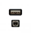 CABLE USB 2.0 IMPRESORA, TIPO A/M-B/M, NEGRO, 1.0 - Imagen 4