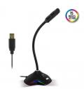 Micrófono spirit of gamer eko300 - filtro reductor de ruido - led rgb 15 modos - base antideslizante - cable 1.50m usb - Imagen 