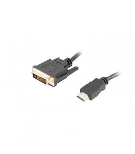 Cable hdmi a dvi-d(24+1) lanberg ca-hddv-20cu-0018-bk - conectores macho/macho chapados en oro - resolución 3840*2160 - 1.8m -