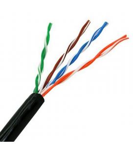 Bobina de cable para uso exterior aisens a133-0213 - rj45 - cat5e - utp - awg24 rígido - 305m - negro - Imagen 1