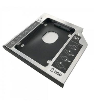 Adaptador para portátil 3go hddcaddy95 - para sustituir dvd de 9.5mm por hd/ssd de 2.5'/6.35cm - sata - incluye destornillador/ 