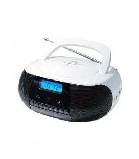 Radio cd sunstech crusm400wt white - 2*1w rms - cd/r/rw/mp3/wma - fm - usb/aux-in - pantalla lcd