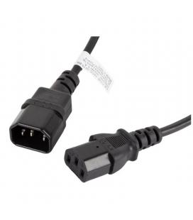 Cable alargador de alimentación lanberg ca-c13e-10cc-0018-bk - conectores iec320 c13 / iec320 c14 - 1.8 metros - Imagen 1