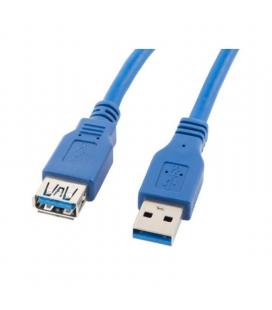 Cable alargador usb 3.0 lanberg ca-us3e-10cc-0018-b - conectores a-macho a-hembra - azul - 1.8 metros