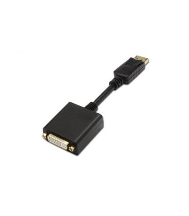 Adaptador displayport a dvi aisens a125-0133 - conectores dp(20 pines macho) / dvi hembra (single link) - 15cm - negro - Imagen 