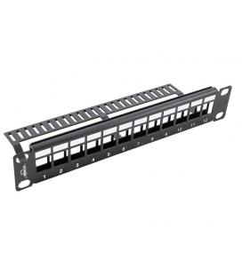 PATCH PANEL MONOLYTH 12 PUERTOS 10" KEYSTONE - Imagen 1