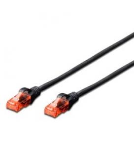 Cable red ewent latiguillo rj45 utp cat6 2m negro - Imagen 1