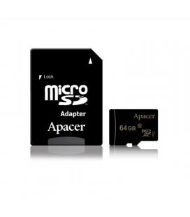 Tarjeta microsd xc + adaptador apacer 64gb - clase 10 - uhs 1 - 80mb/s - Imagen 1