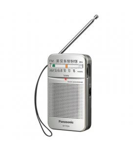 Radio portátil panasonic rf-p50deg - am/fm - afc - altavoz 150mw rms - toma auriculares - 2*aa - plata - Imagen 1