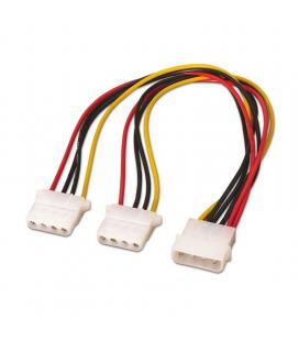 Cable duplicador de alimentación molex aisens a131-0164 - molex 4pin/m-2*molex 4pin/h - 20cm - 100% cobre - Imagen 1