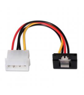 Cable de alimentación sata acodado aisens a131-0163 - molex 4pin/m-sata hembra - 16cm - 100% cobre